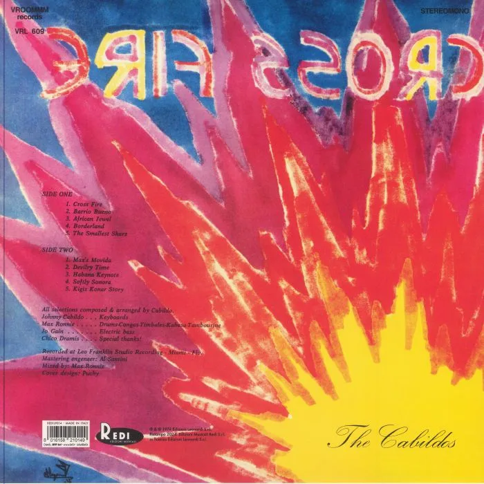 Обратная сторона обложки — The CABILDOS — Cross Fire (reissue)