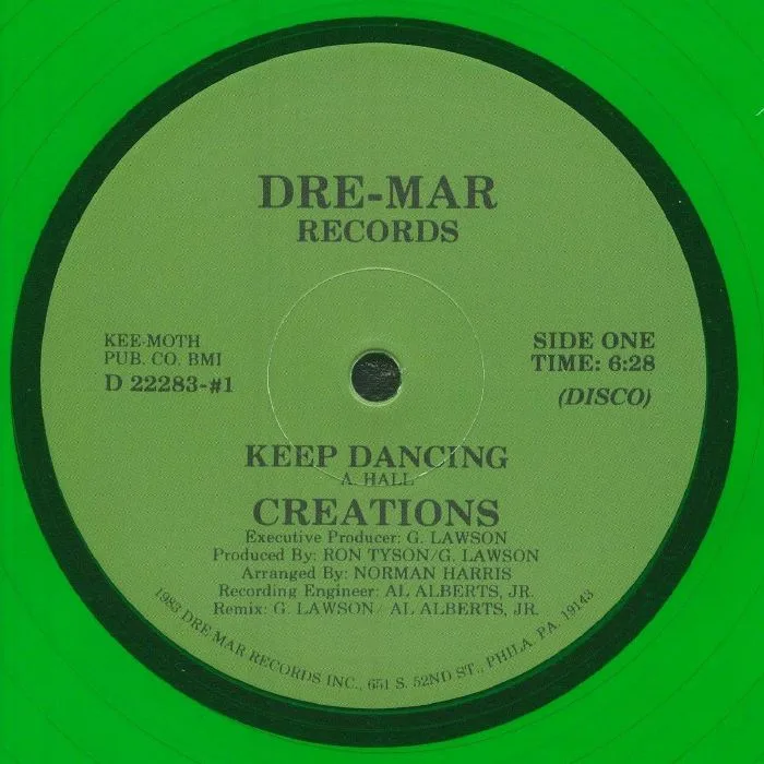 Лицевая сторона обложки — CREATIONS — Keep Dancing (reissue)