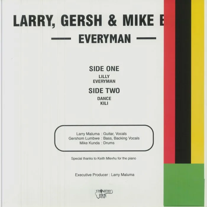 Обратная сторона обложки — LARRY GERSH & MIKE — Everyman