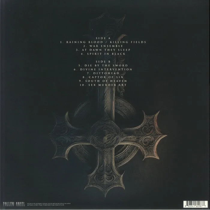 Back cover — SLAYER — Black Spirits: Live
