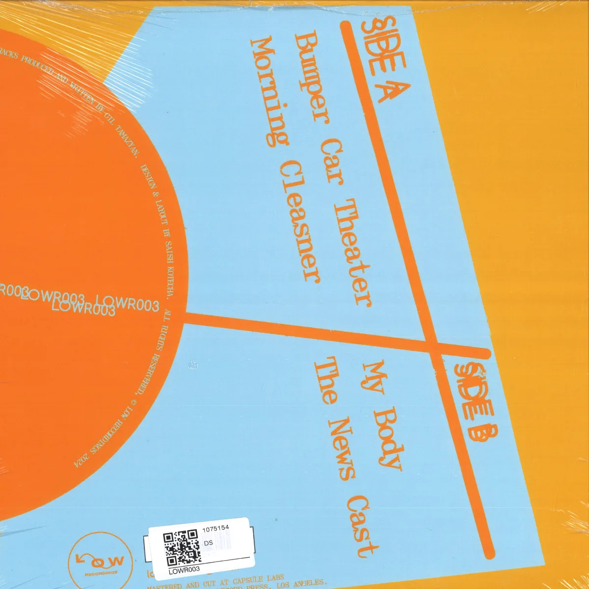 Back cover — Gil Tamazyan — Morning Cleanser EP