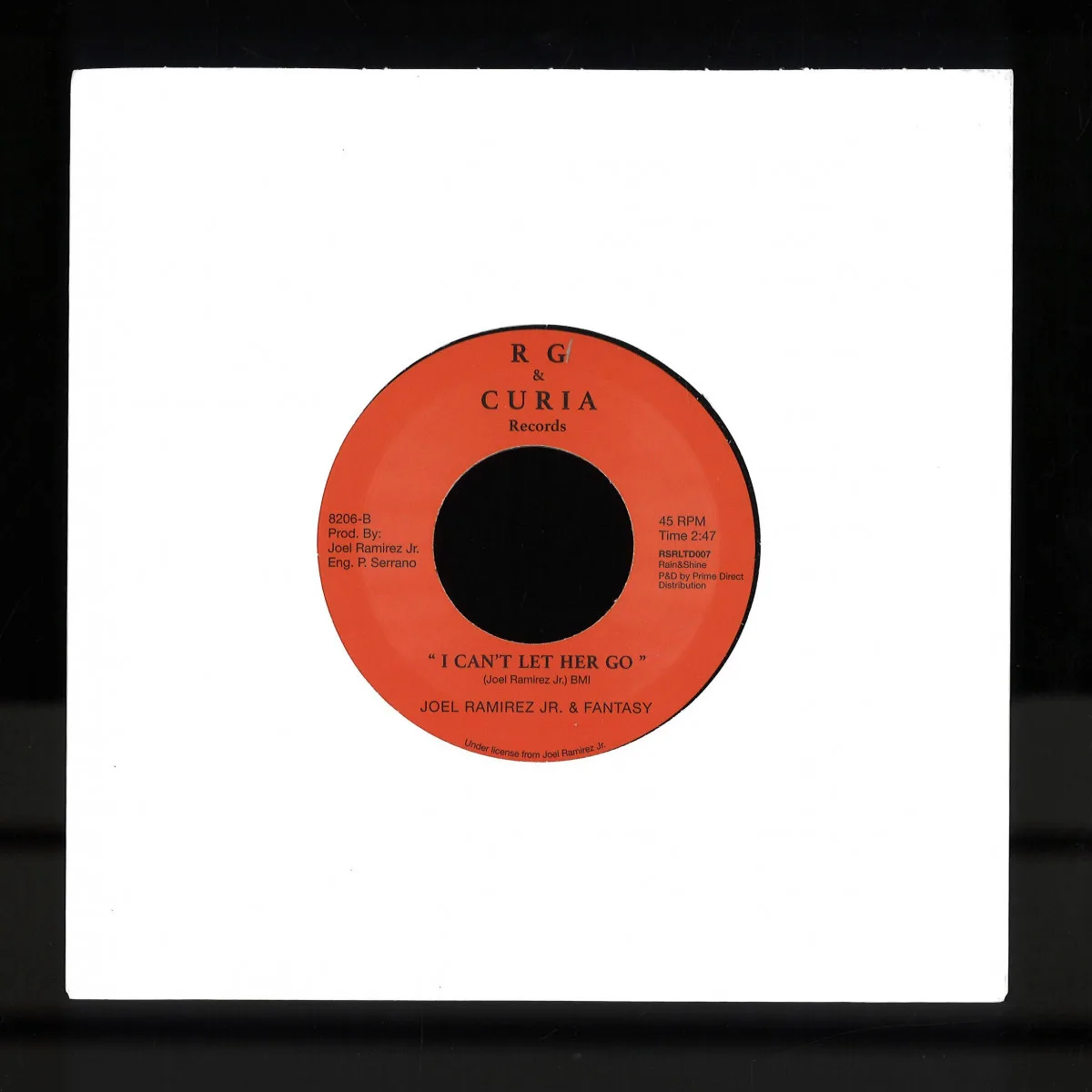 Back cover — Joel Ramirez Jr&Fantasy — I’ll Call You Every Morning / I Can’t Let Her Go