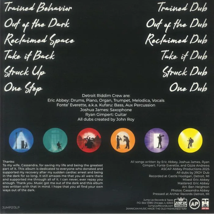 Обратная сторона обложки — DETROIT RIDDIM CREW — Out Of The Dark