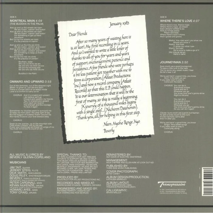 Back cover — Beverly GLENN COPELAND — At Last!