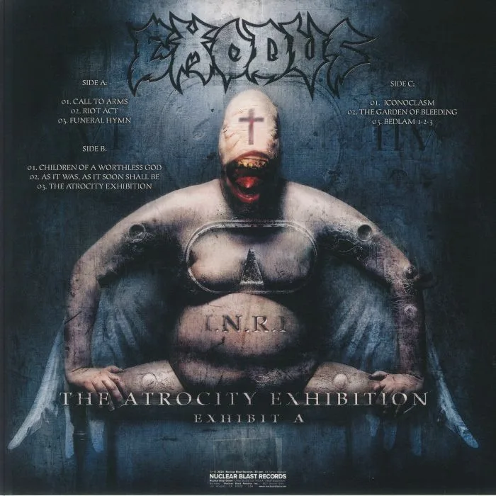 Обратная сторона обложки — EXODUS — The Atrocity Exhibition: Exhibit A (reissue)