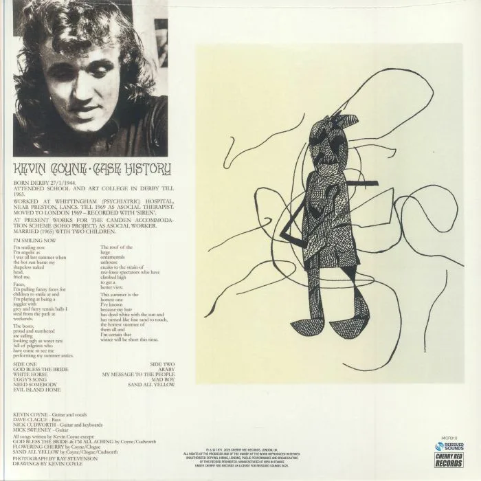 Обратная сторона обложки — Kevin COYNE — Case History (reissue)