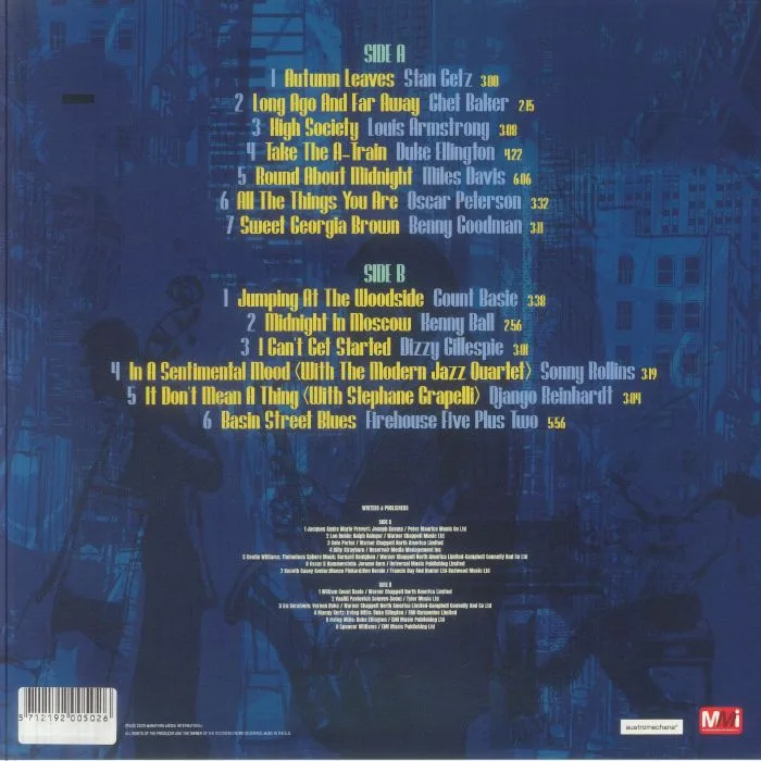 Обратная сторона обложки — VARIOUS — Giants Of Jazz