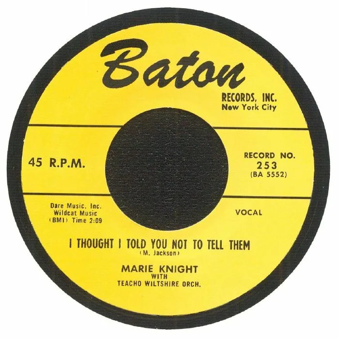 Marie KNIGHT / FRANKIE TUCKER — I Thought I Told You Not To Tell Them