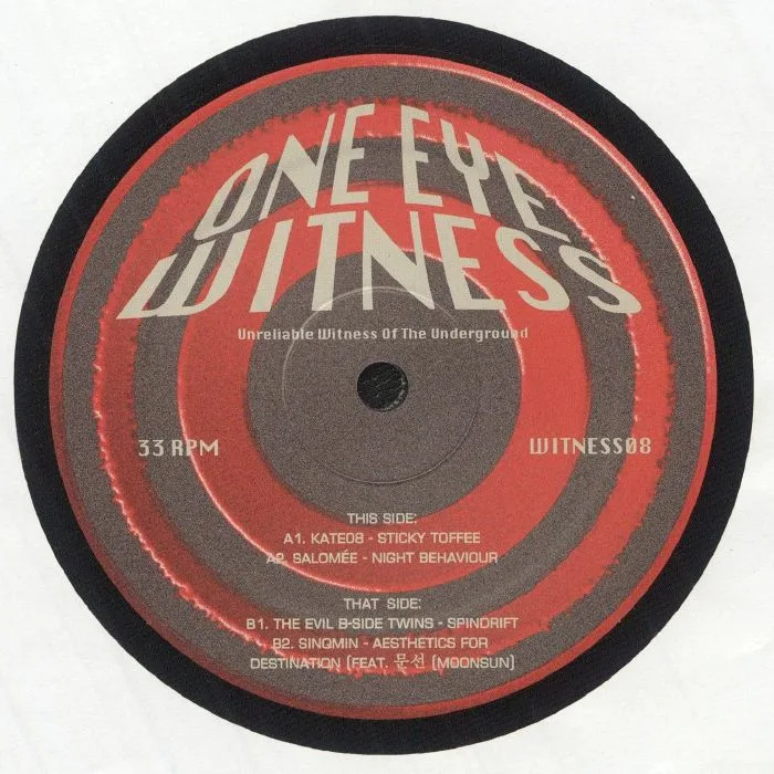 Front cover — KATE08 / SALOMEE / THE EVIL B SIDE TWINS / SINQMIN — WITNESS 08