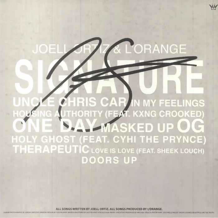 Обратная сторона обложки — Joell ORTIZ / L'ORANGE — Signature