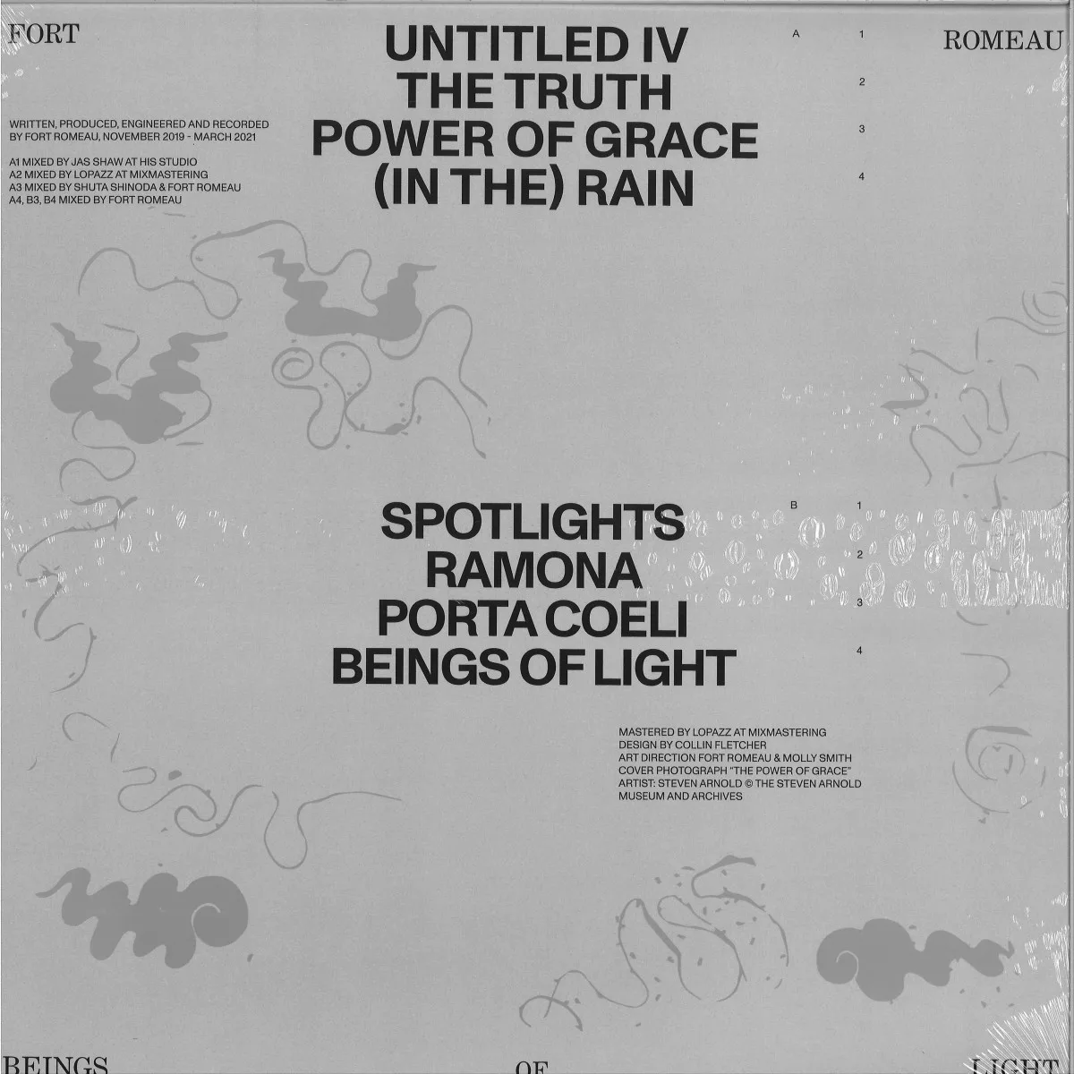 Обратная сторона обложки — Fort Romeau — BEINGS OF LIGHT LP