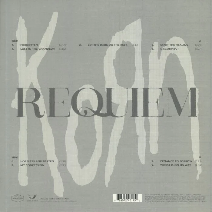Back cover — KORN — Requiem