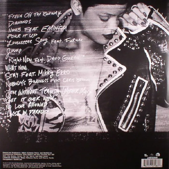 Обратная сторона обложки — RIHANNA — Unapologetic (reissue)