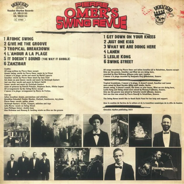 Обратная сторона обложки — PIERRE OMER'S SWING REVUE — Tropical Breakdown