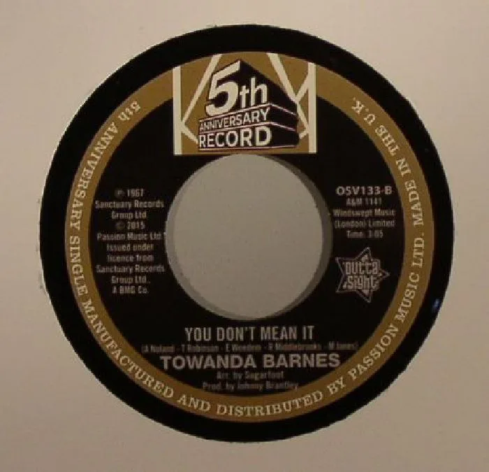 Back cover — The VEL VETS / TOWANDA BARNES — I Got To Find Me Somebody