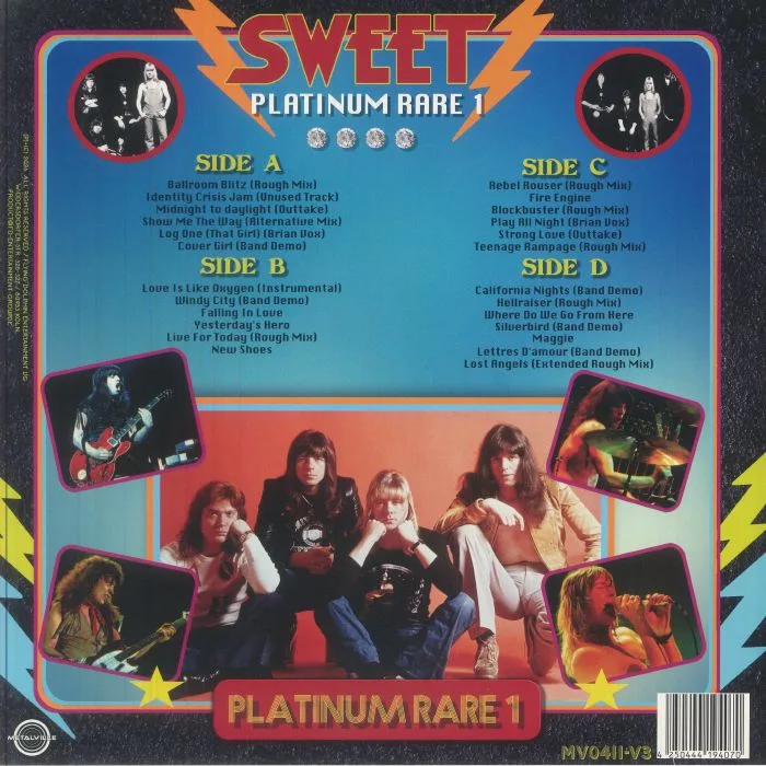 Обратная сторона обложки — SWEET — Plantinum Rare 1
