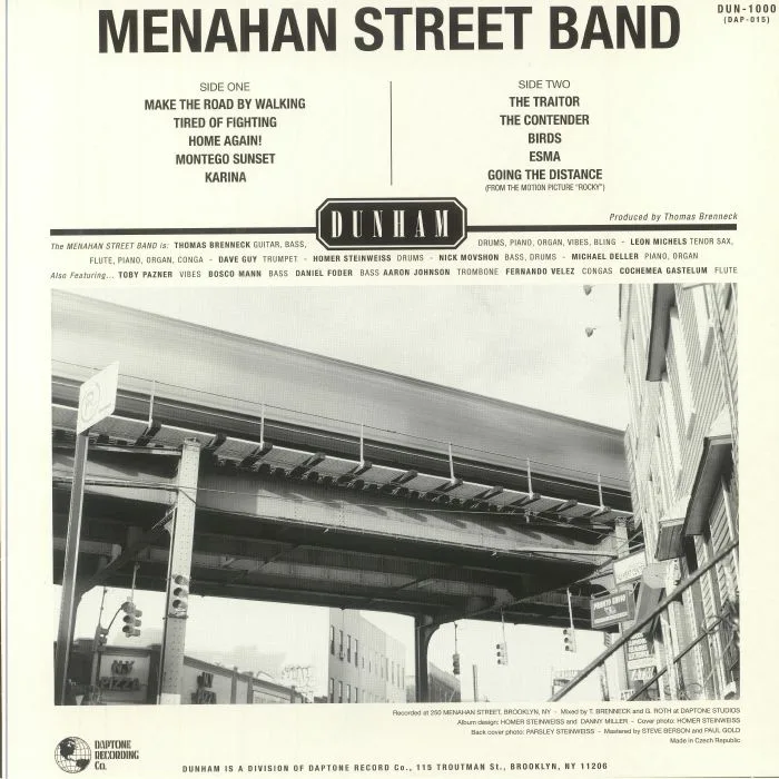 Обратная сторона обложки — MENAHAN STREET BAND — Make The Road By Walking (reissue)
