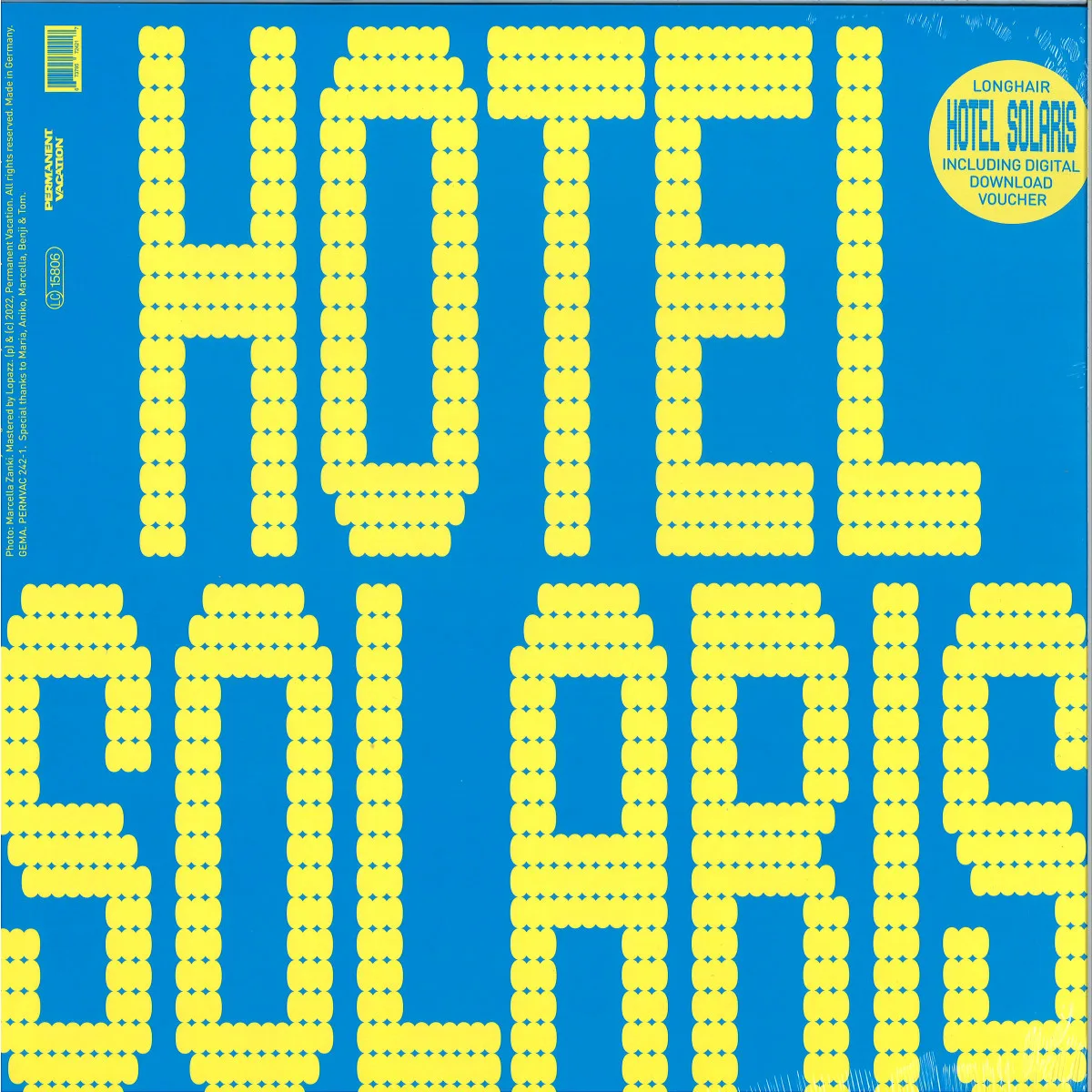 Front cover — Longhair — Hotel Solaris LP