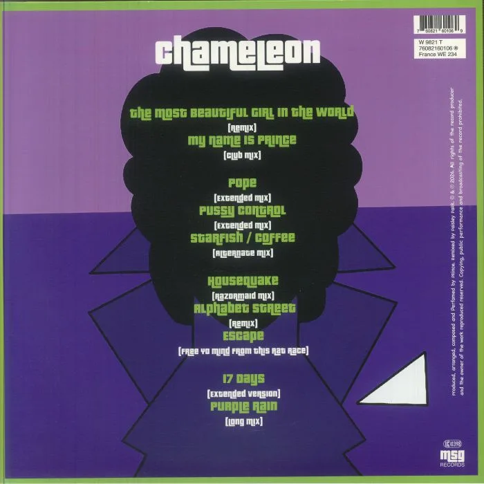 Обратная сторона обложки — PRINCE — Chameleon Vol 6