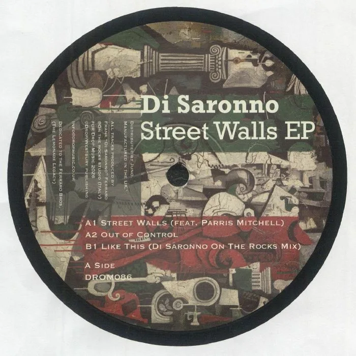 Лицевая сторона обложки — DI SARONNO feat PARRIS MITCHELL — Street Walls EP
