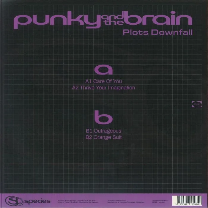 Обратная сторона обложки — PUNKY & THE BRAIN — Plots Downfall