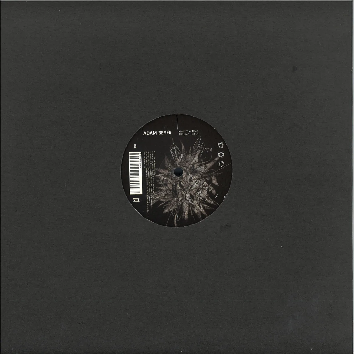 Back cover — Adam Beyer — What You Need (Kölsch Remix)