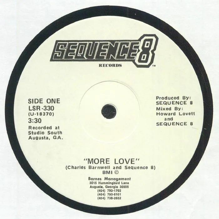 Front cover — SEQUENCE 8 — More Love (reissue)