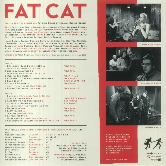 Обратная сторона обложки — Wilf PLUM / VARIOUS — Fat Cat (Soundtrack)