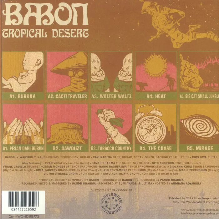 Back cover — BABON — Tropical Desert