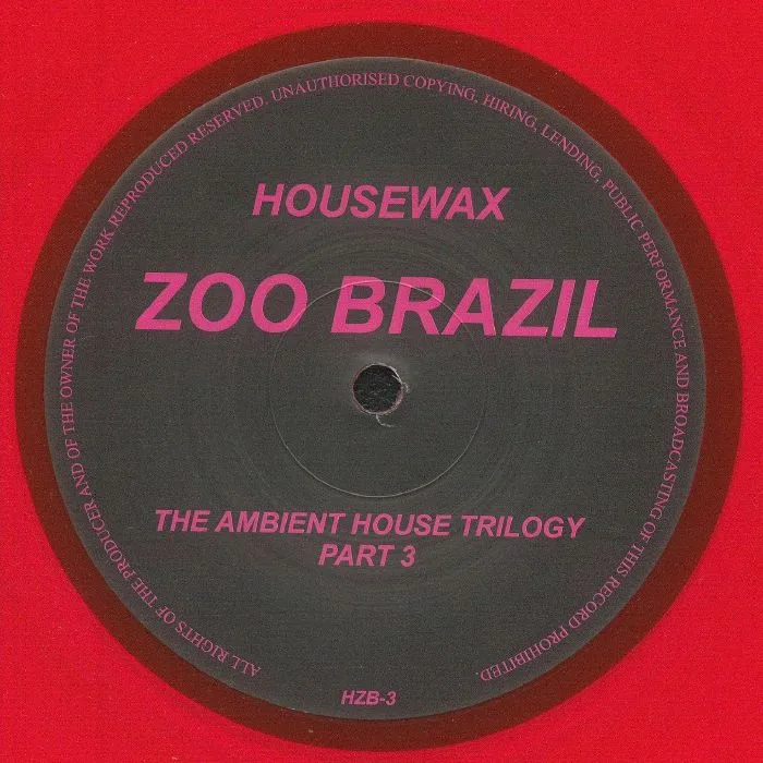 Лицевая сторона обложки — ZOO BRAZIL — The Ambient House Trilogy Part 3