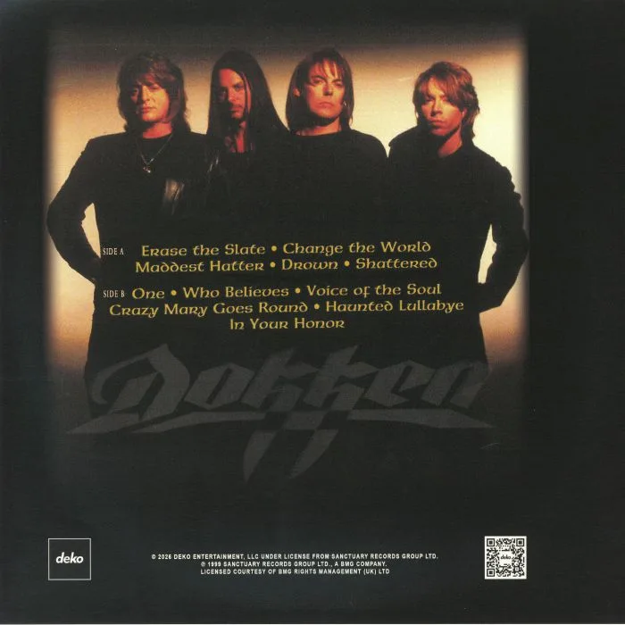 Back cover — DOKKEN — Erase The Slate (remastered)