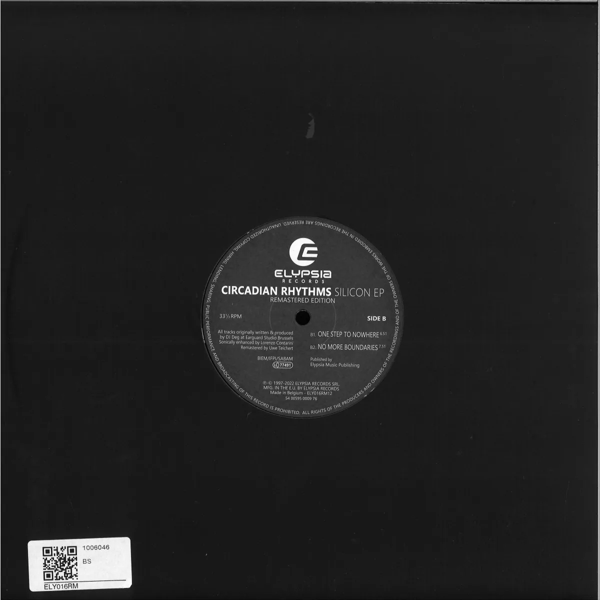 Back cover — Circadian Rythms — Silicon EP