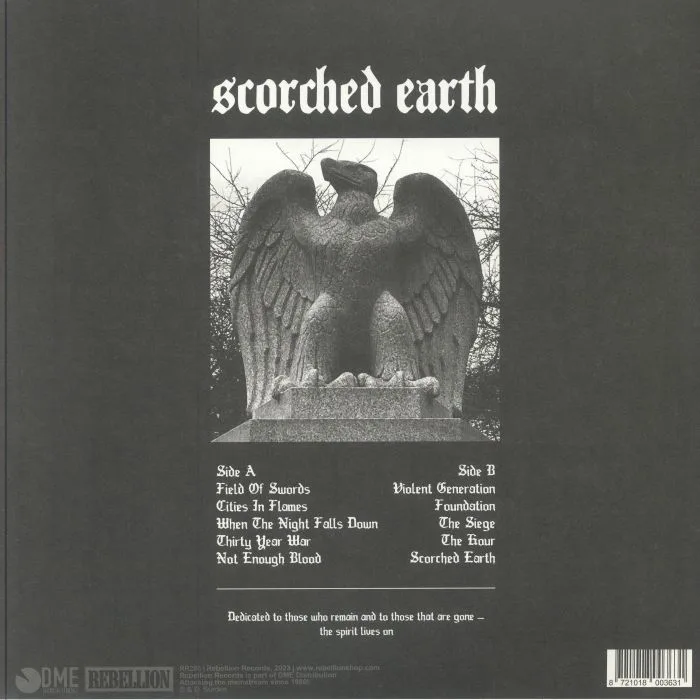 Обратная сторона обложки — BURDEN — Scorched Earth
