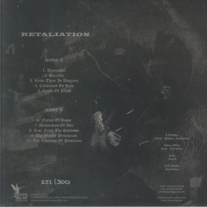 Back cover — ULVEHUNGER — Retaliation