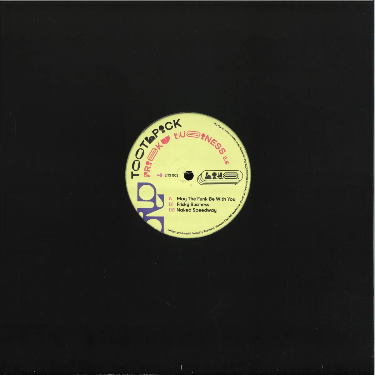 Обратная сторона обложки — Toothpickaka.Swirl People — Frisky Business EP