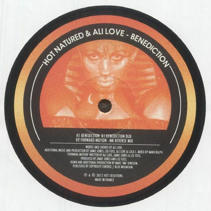 Back cover — HOT NATURED / ALI LOVE — Benediction