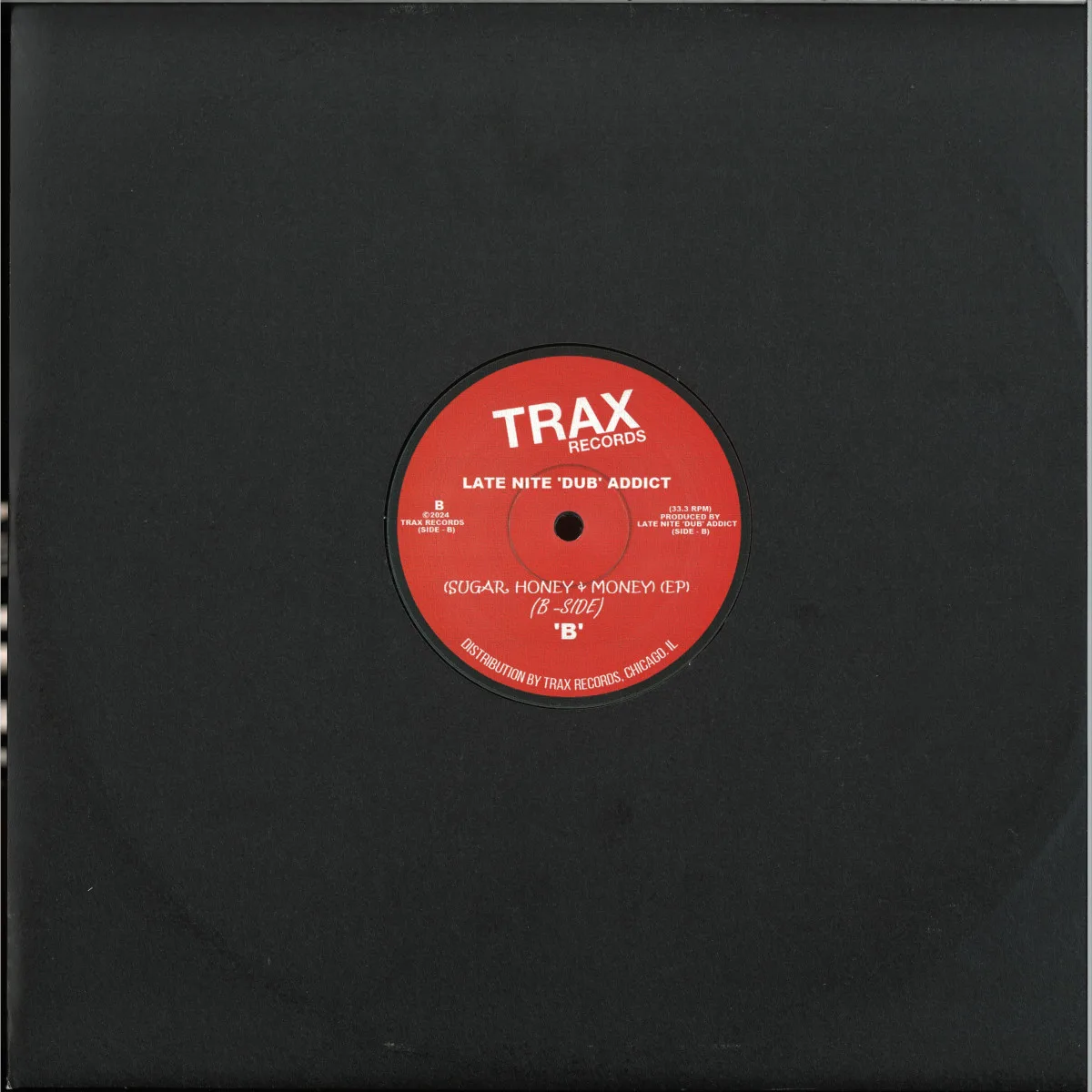 Back cover — Late Nite 'Dub' Addict — SUGAR, HONEY & MONEY EP
