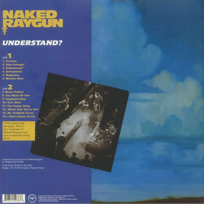 Обратная сторона обложки — NAKED RAYGUN — Understand? (reissue)