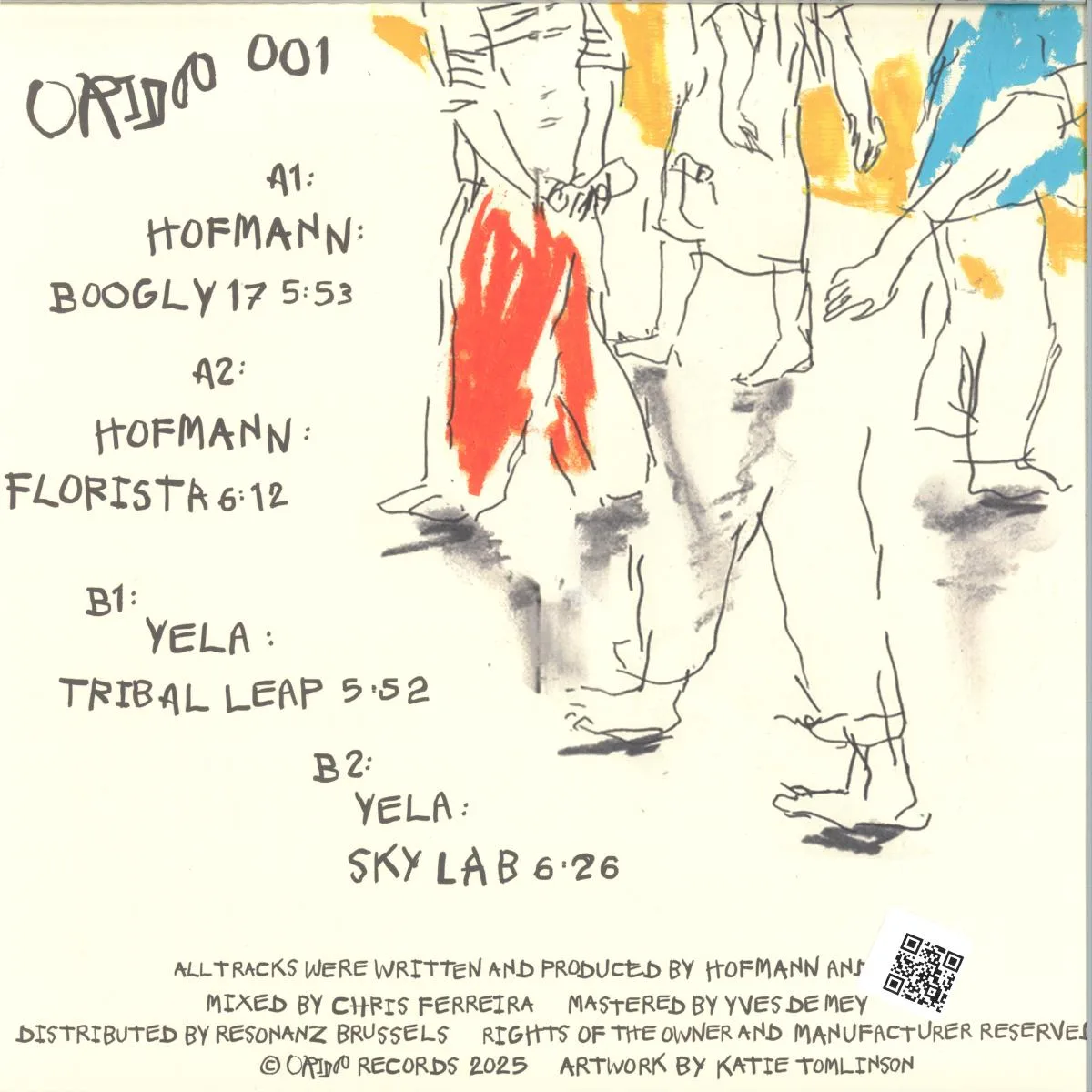 Обратная сторона обложки — Yela, Hofmann — Oridoo 001