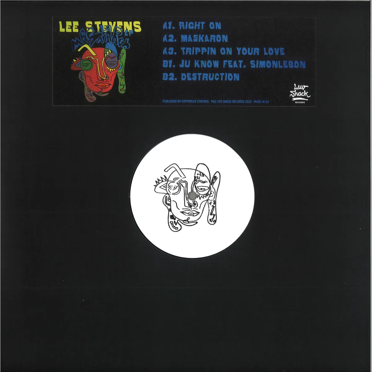 Лицевая сторона обложки — Lee Stevens — Maskaron EP