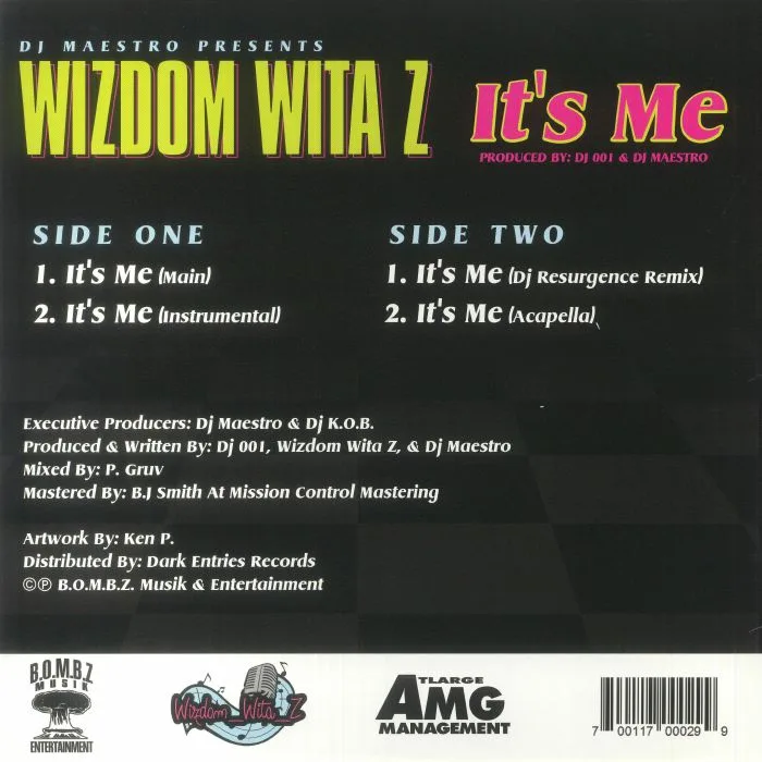 Back cover — WIZDOM WITA Z — It's Me