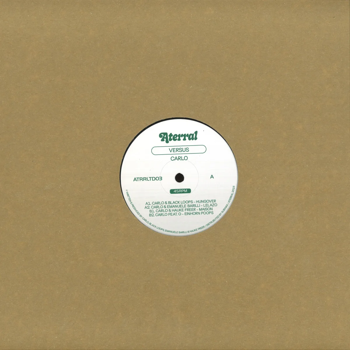 Back cover — Carlo — Versus