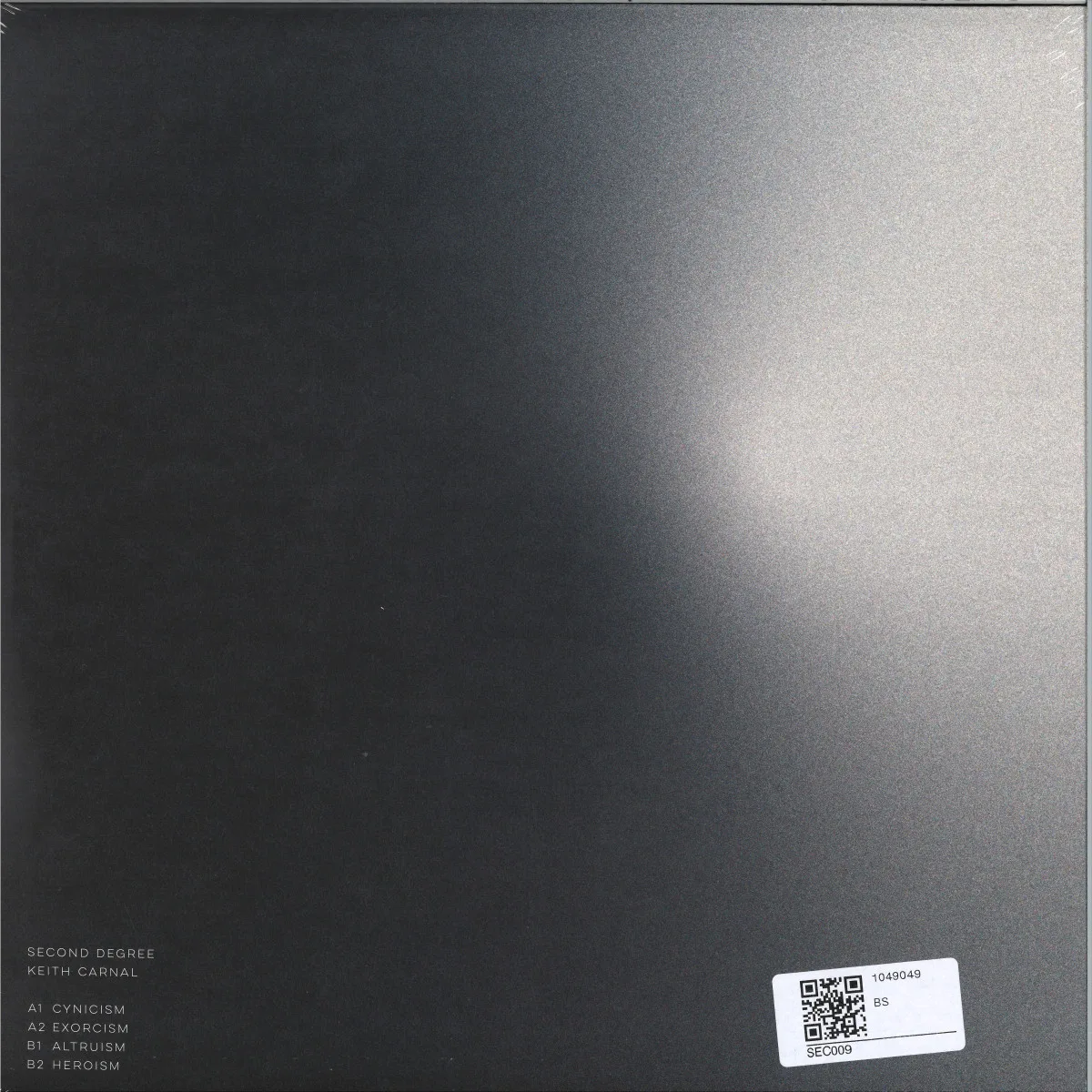 Back cover — Keith Carnal — SEC009
