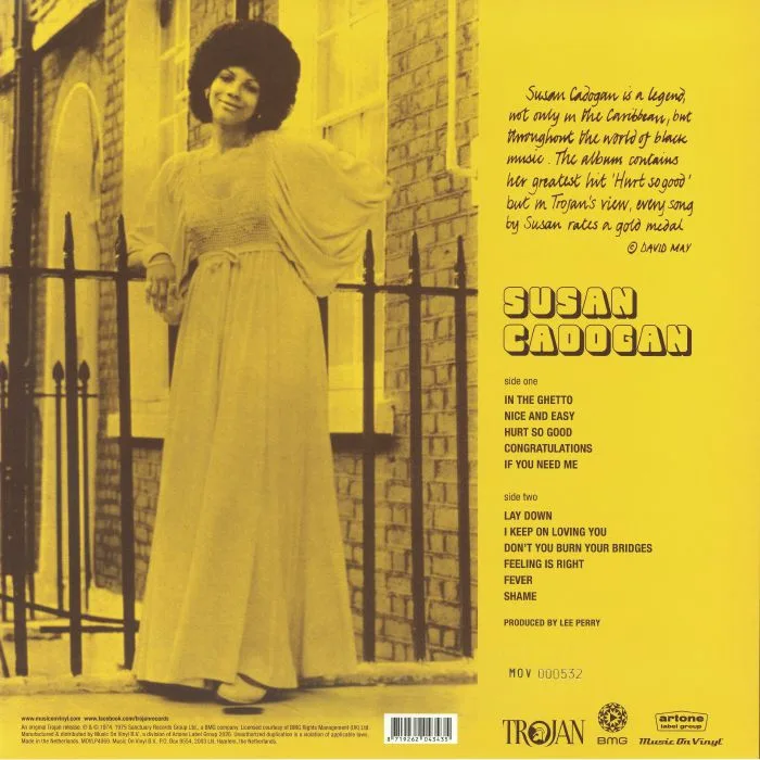 Обратная сторона обложки — Susan CADOGAN — Susan Cadogan