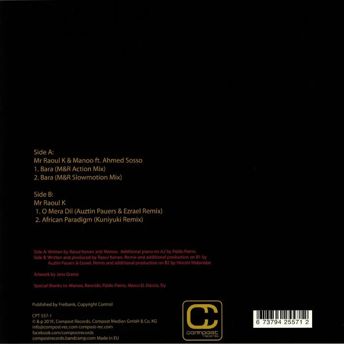 Back cover — MR RAOUL K — African Paradigm EP II
