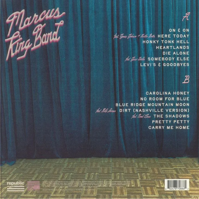 Обратная сторона обложки — MARCUS KING BAND — Darling Blue