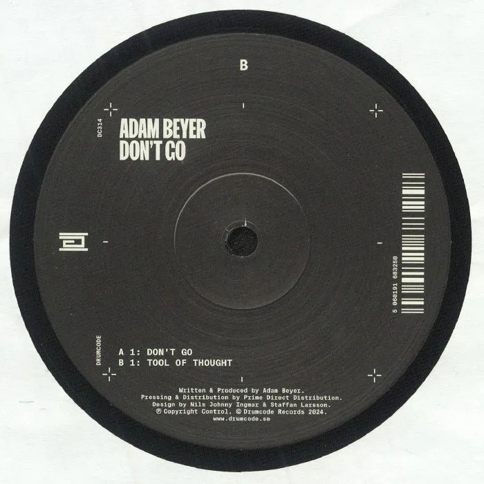 Обратная сторона обложки — Adam BEYER — Don't Go