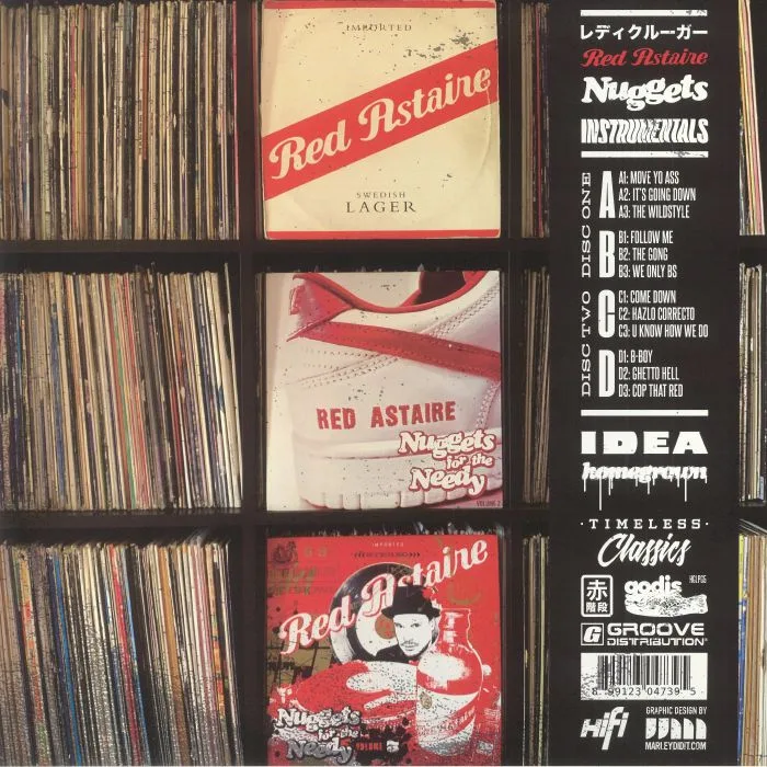 Обратная сторона обложки — RED ASTAIRE — Nuggets For The Needy Instrumentals