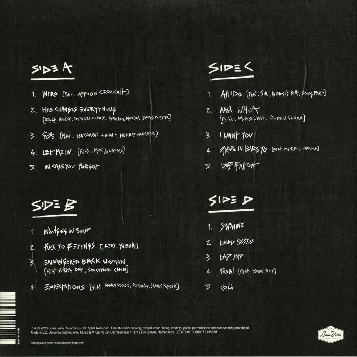 Обратная сторона обложки — Robert GLASPER — Fuck Yo Feelings (B-STOCK)