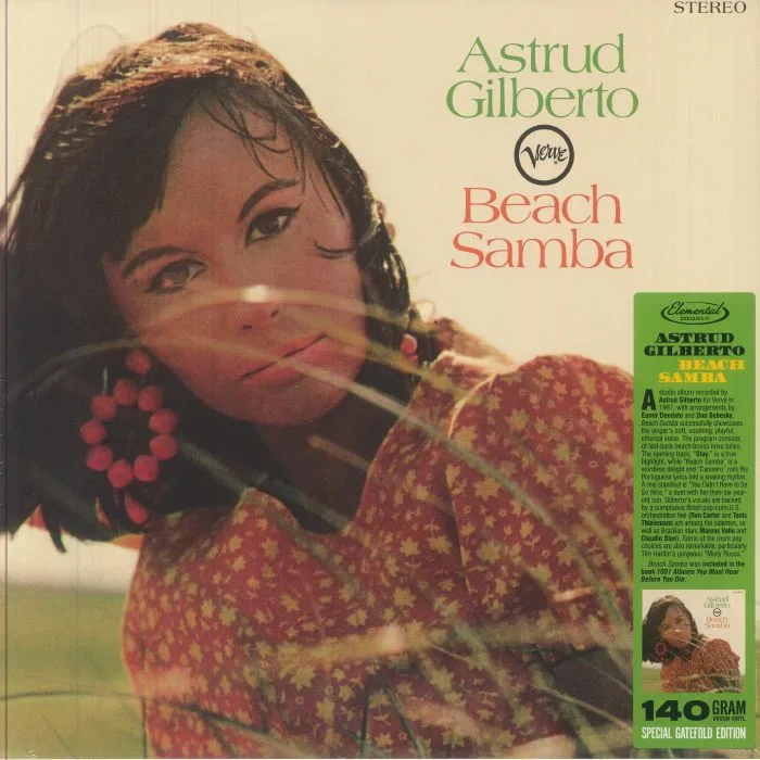 Лицевая сторона обложки — Astrud GILBERTO — Beach Samba (reissue)